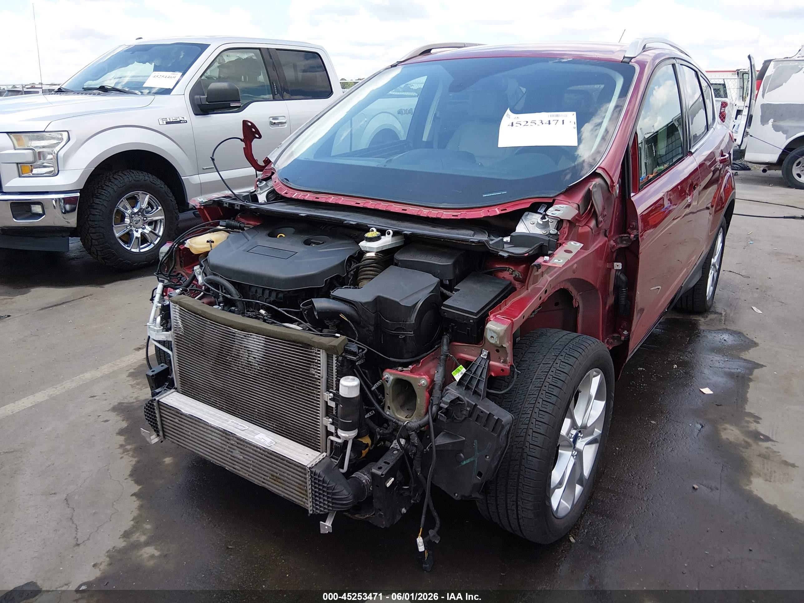 2016 Ford Escape Titanium Red vin: 1FMCU0J91GUA15068