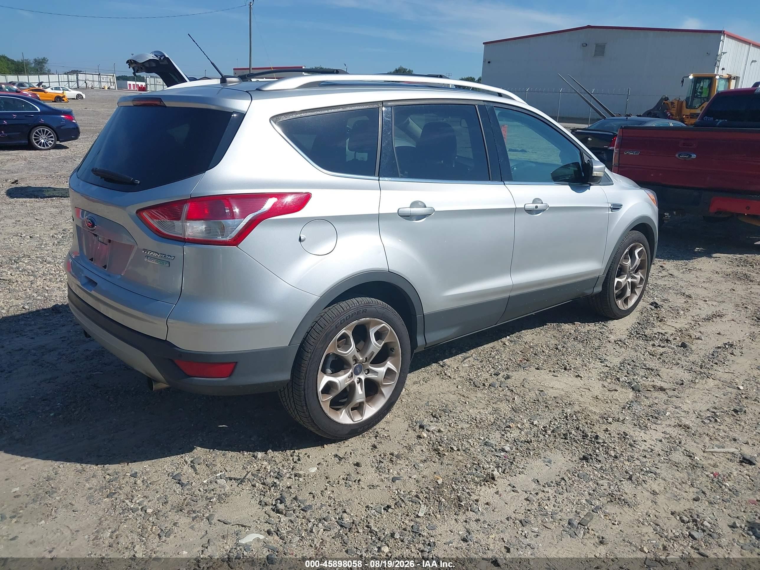 2013 Ford Escape Titanium Silver vin: 1FMCU0J92DUA28276
