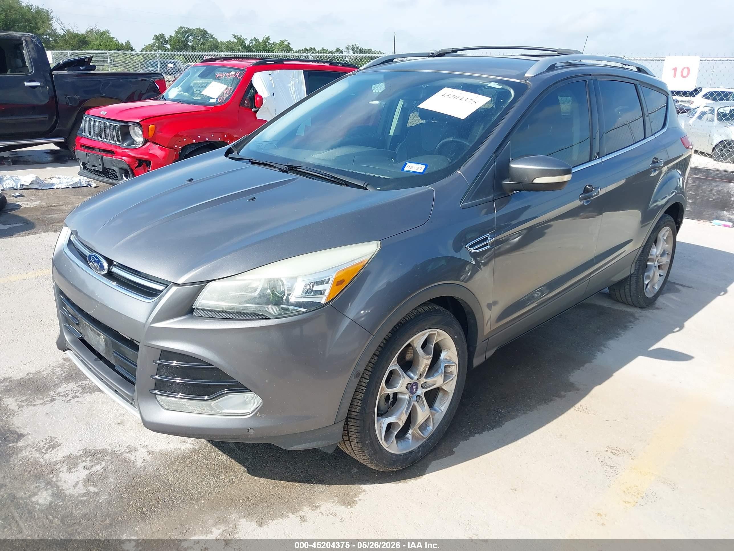2013 Ford Escape Titanium Серый vin: 1FMCU0J92DUA89773