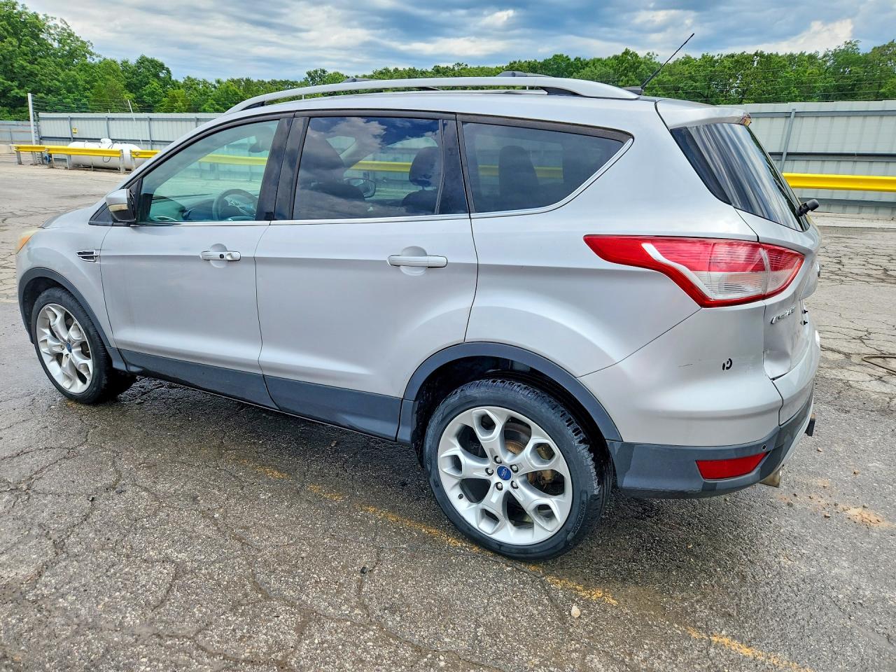 2013 Ford Escape Titanium Silver vin: 1FMCU0J92DUC14352