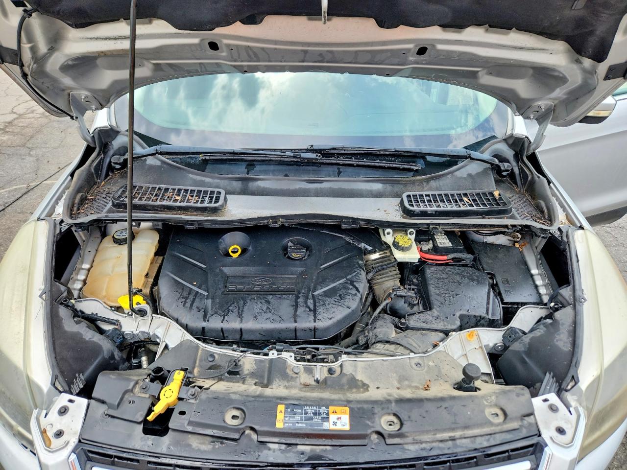 2013 Ford Escape Titanium Silver vin: 1FMCU0J92DUC14352