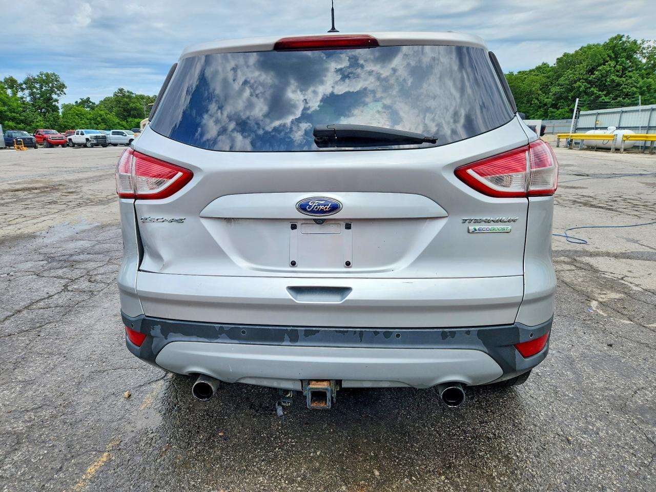 2013 Ford Escape Titanium Silver vin: 1FMCU0J92DUC14352