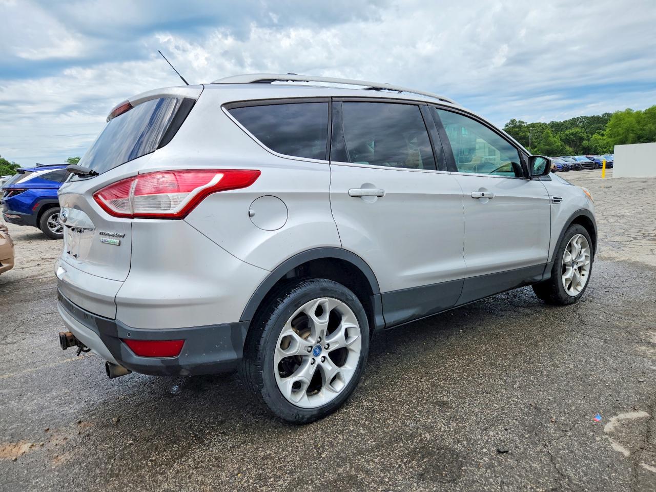 2013 Ford Escape Titanium Silver vin: 1FMCU0J92DUC14352