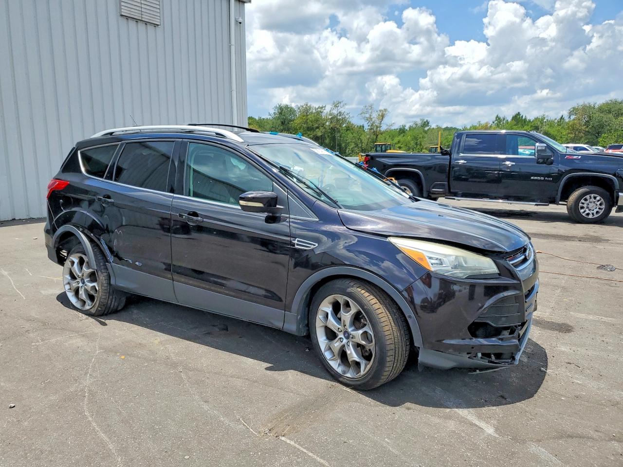 2013 Ford Escape Titanium Черный vin: 1FMCU0J92DUD22423