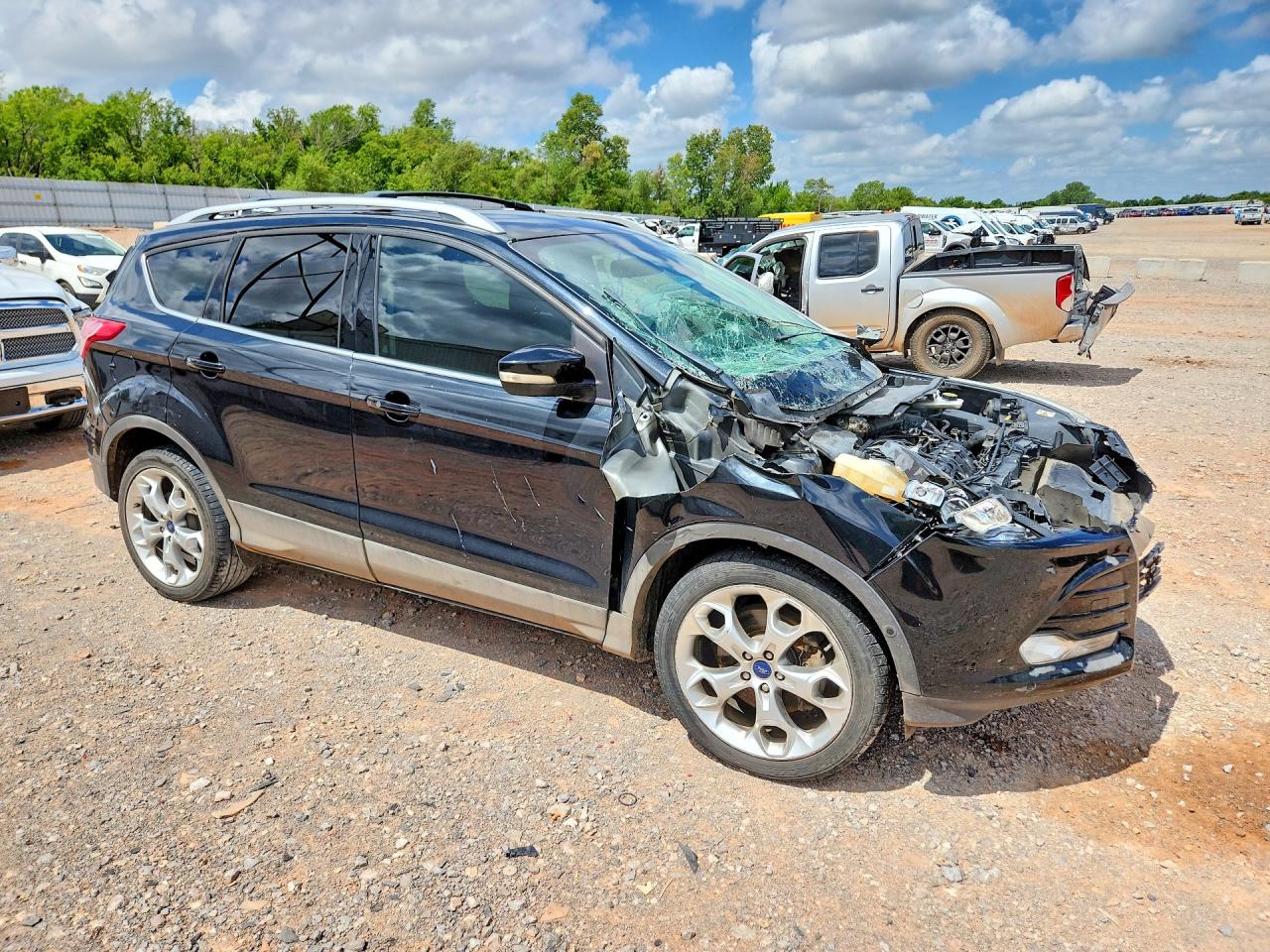 2013 Ford Escape Titanium Black vin: 1FMCU0J92DUD53414