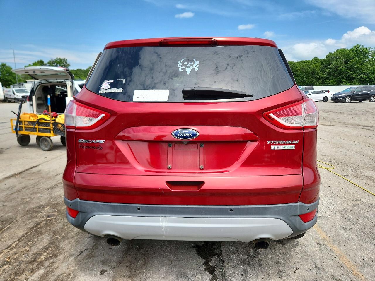 2013 Ford Escape Red vin: 1FMCU0J92DUD68947