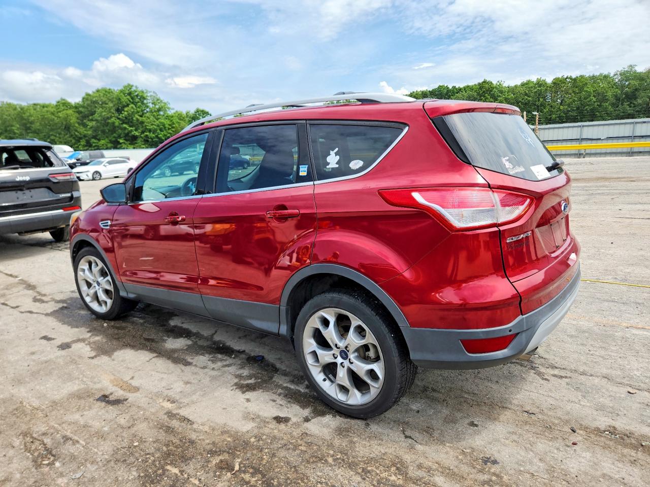 2013 Ford Escape Red vin: 1FMCU0J92DUD68947