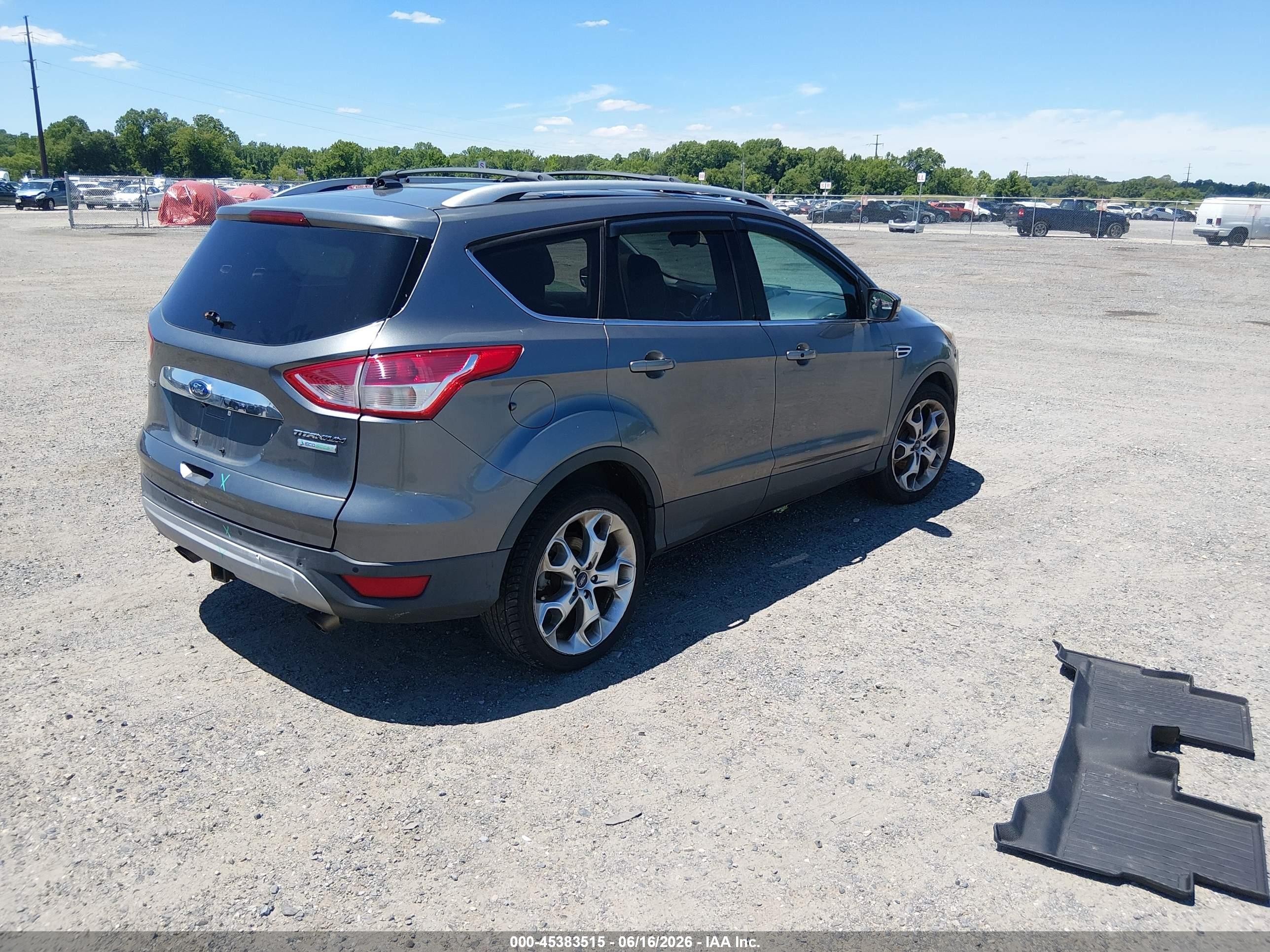 2014 Ford Escape Titanium Gray vin: 1FMCU0J92EUA21779