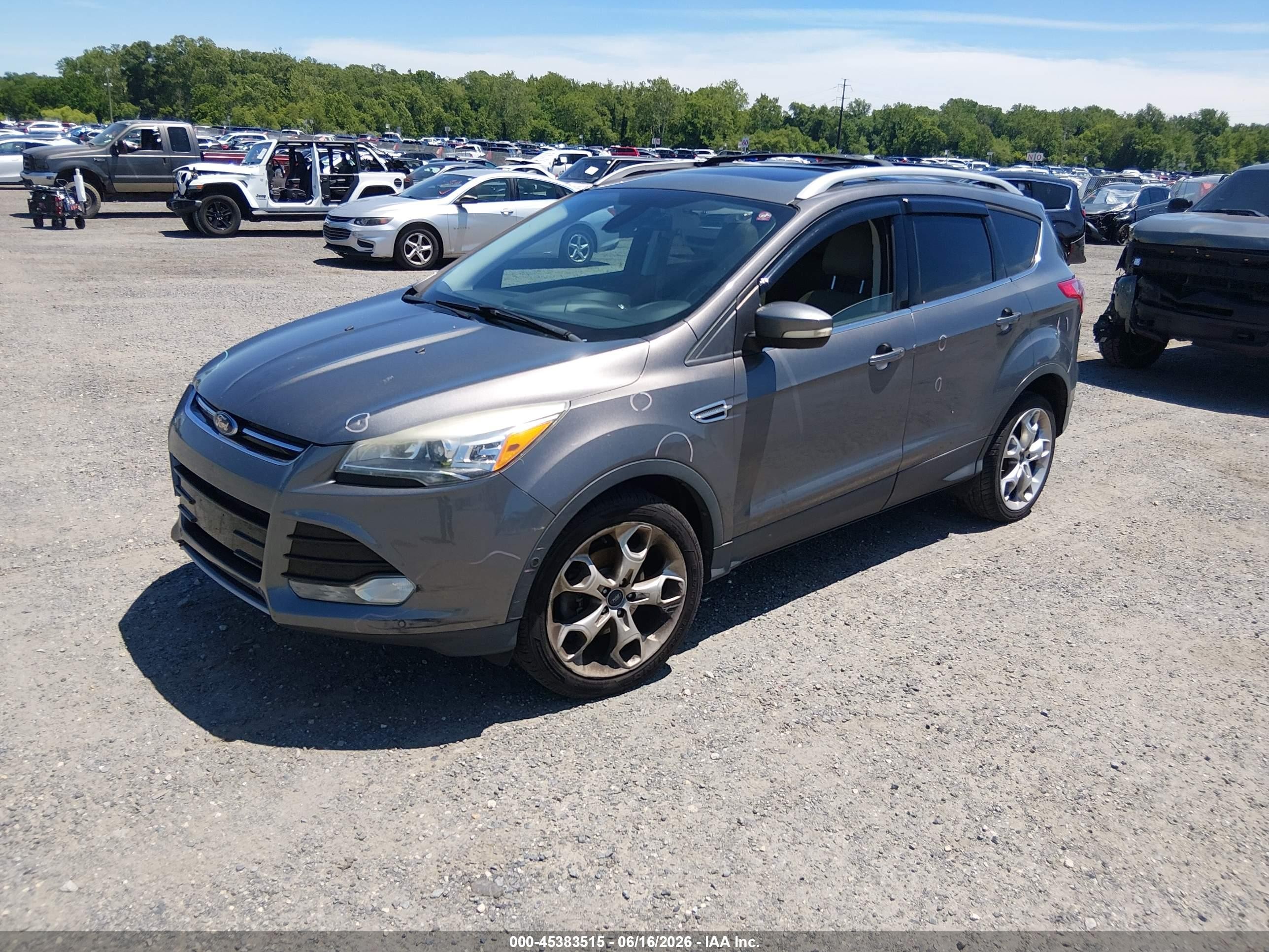 2014 Ford Escape Titanium Gray vin: 1FMCU0J92EUA21779