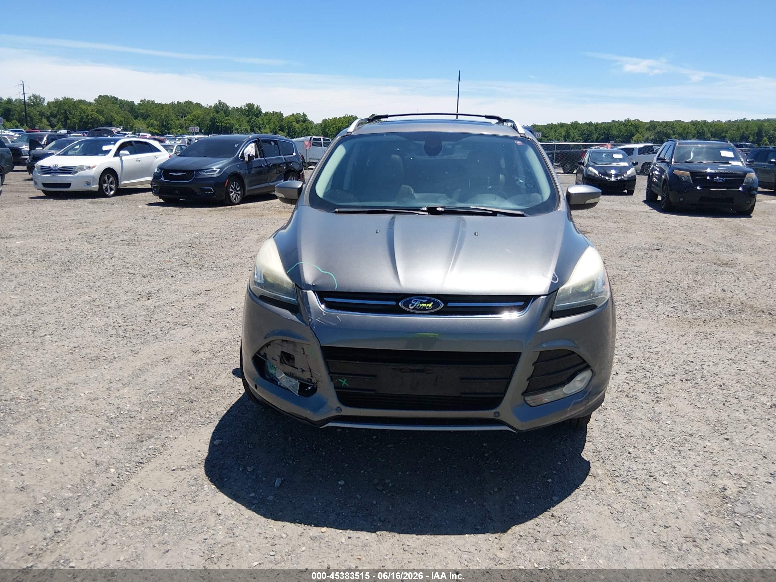 2014 Ford Escape Titanium Gray vin: 1FMCU0J92EUA21779