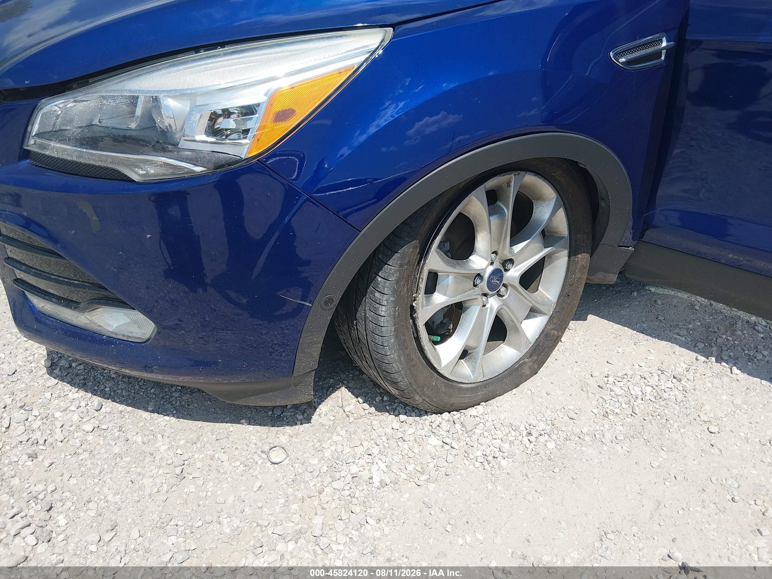 2014 Ford Escape Titanium Blue vin: 1FMCU0J92EUB55272