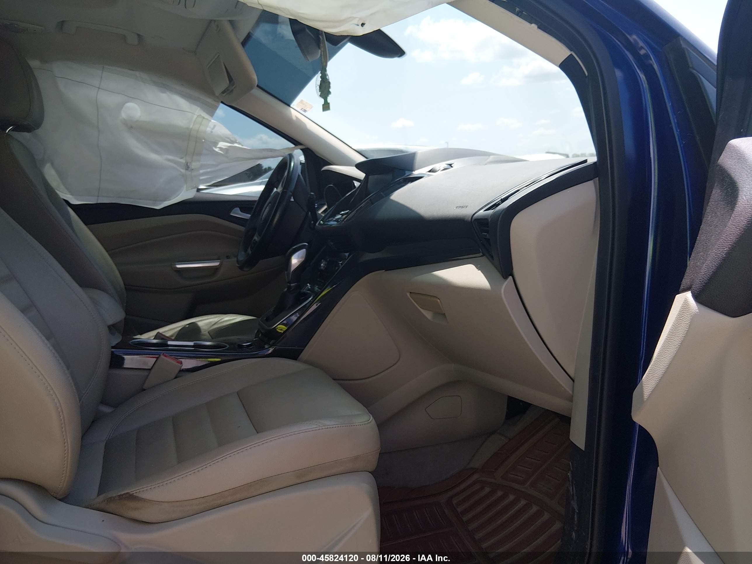 2014 Ford Escape Titanium Blue vin: 1FMCU0J92EUB55272