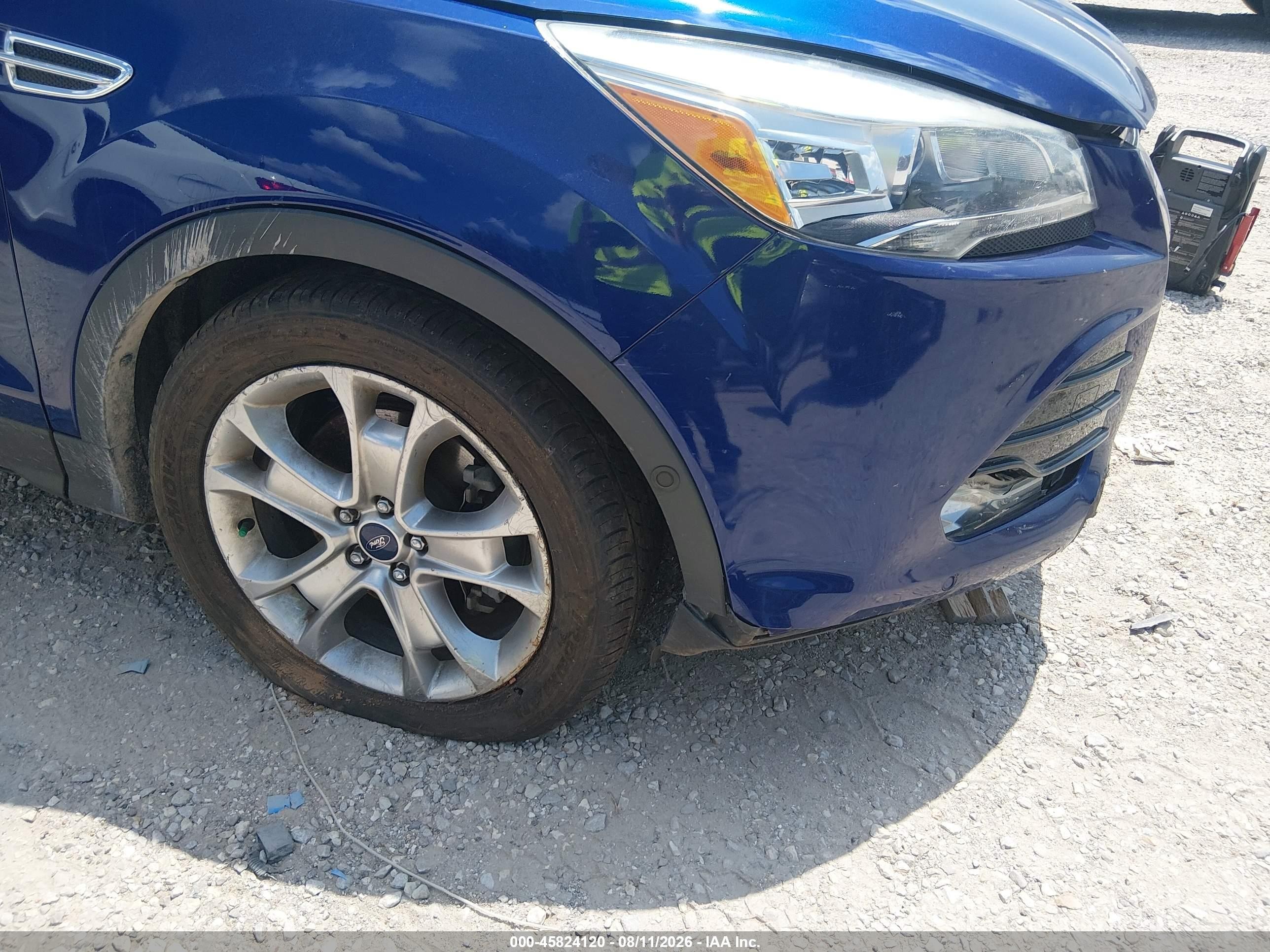 2014 Ford Escape Titanium Blue vin: 1FMCU0J92EUB55272