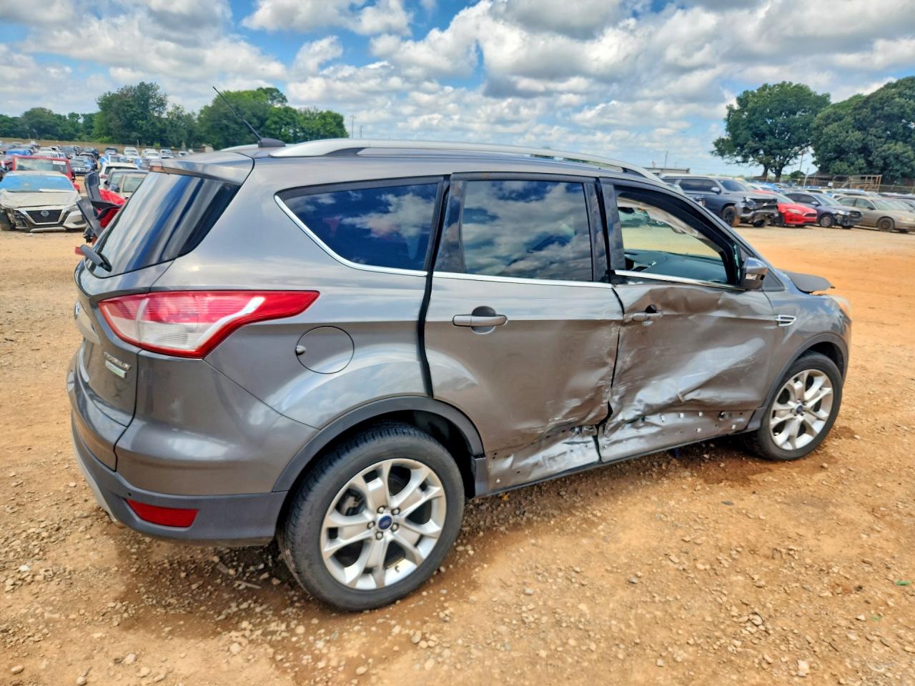 2014 Ford Escape Titanium Gray vin: 1FMCU0J92EUD23668