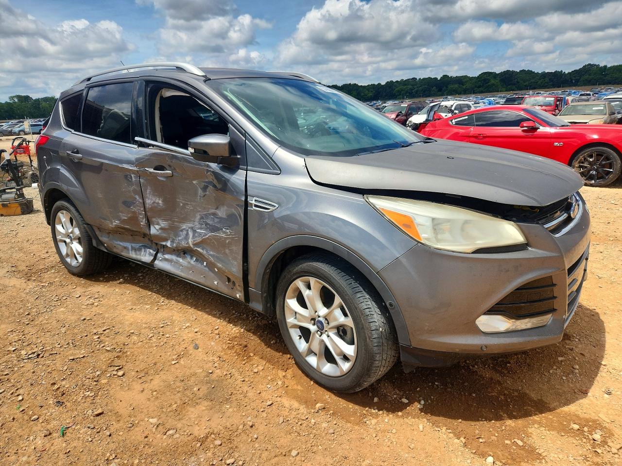 2014 Ford Escape Titanium Gray vin: 1FMCU0J92EUD23668