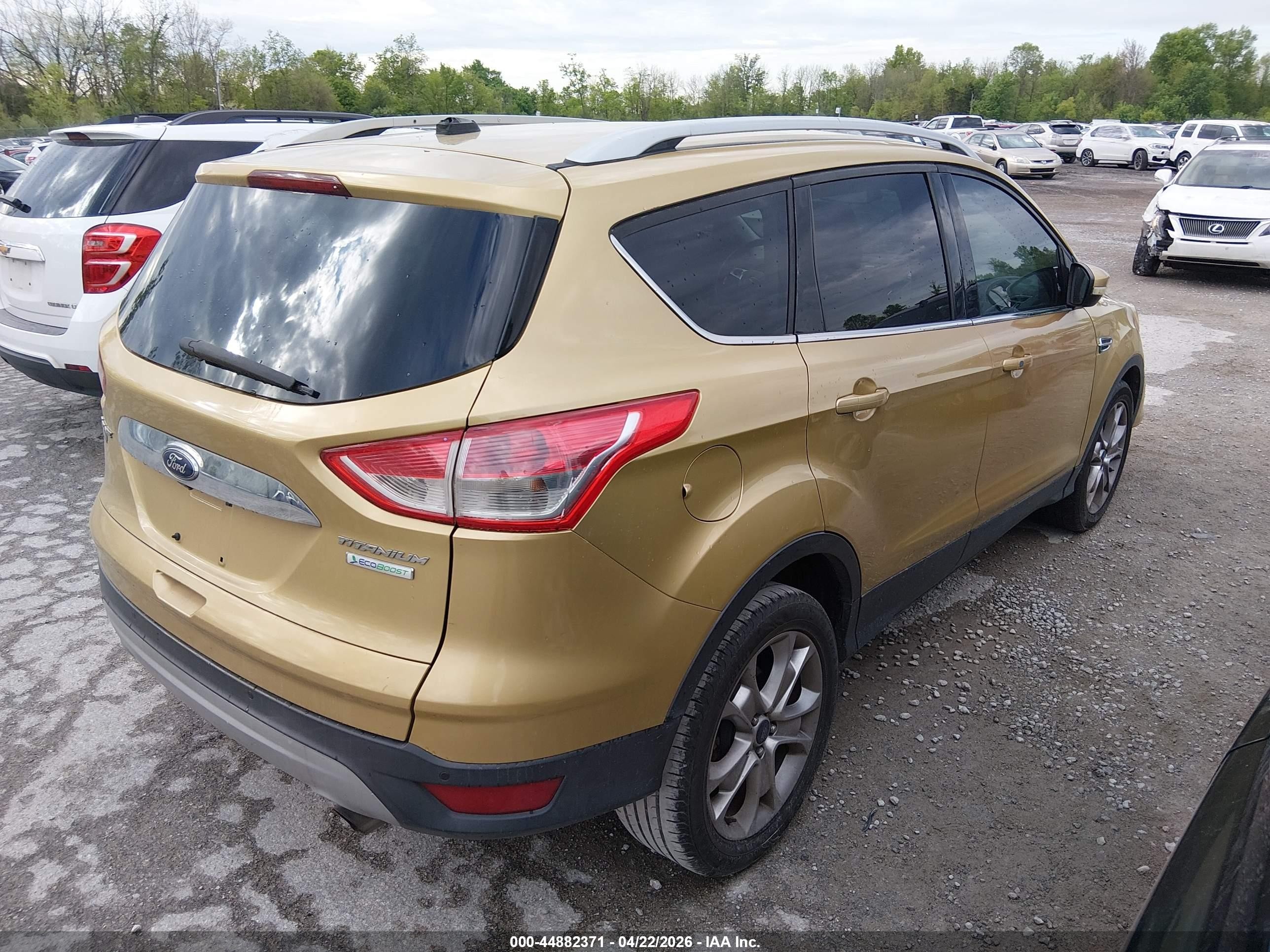 2014 Ford Escape Titanium Gold vin: 1FMCU0J92EUD63443