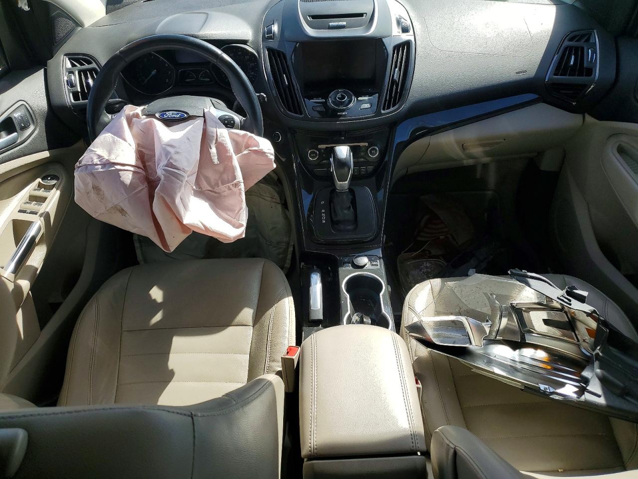 2014 Ford Escape Titanium Red vin: 1FMCU0J92EUD87838