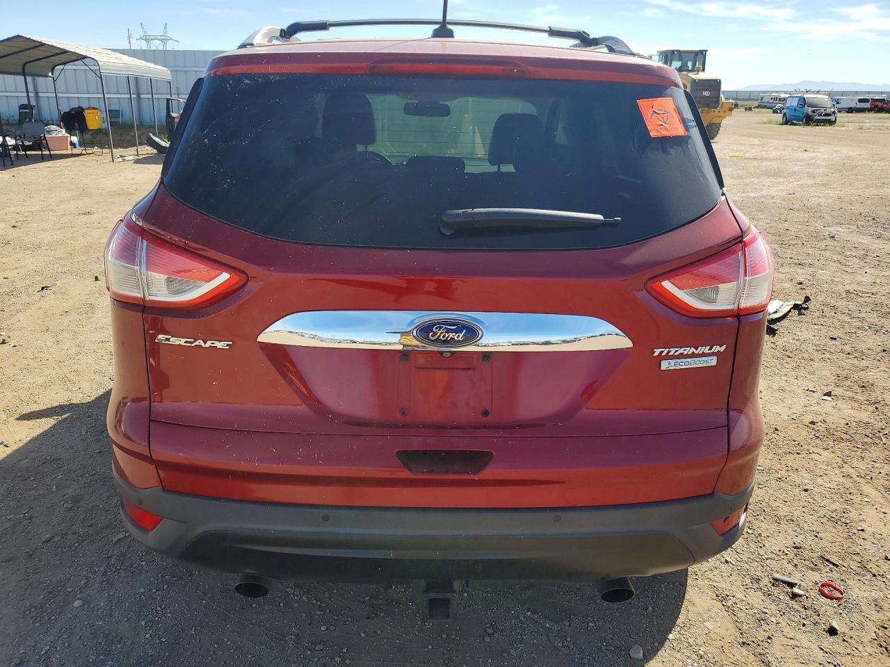 2014 Ford Escape Titanium Red vin: 1FMCU0J92EUD87838