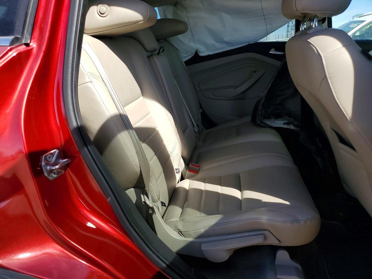 2014 Ford Escape Titanium Red vin: 1FMCU0J92EUD87838