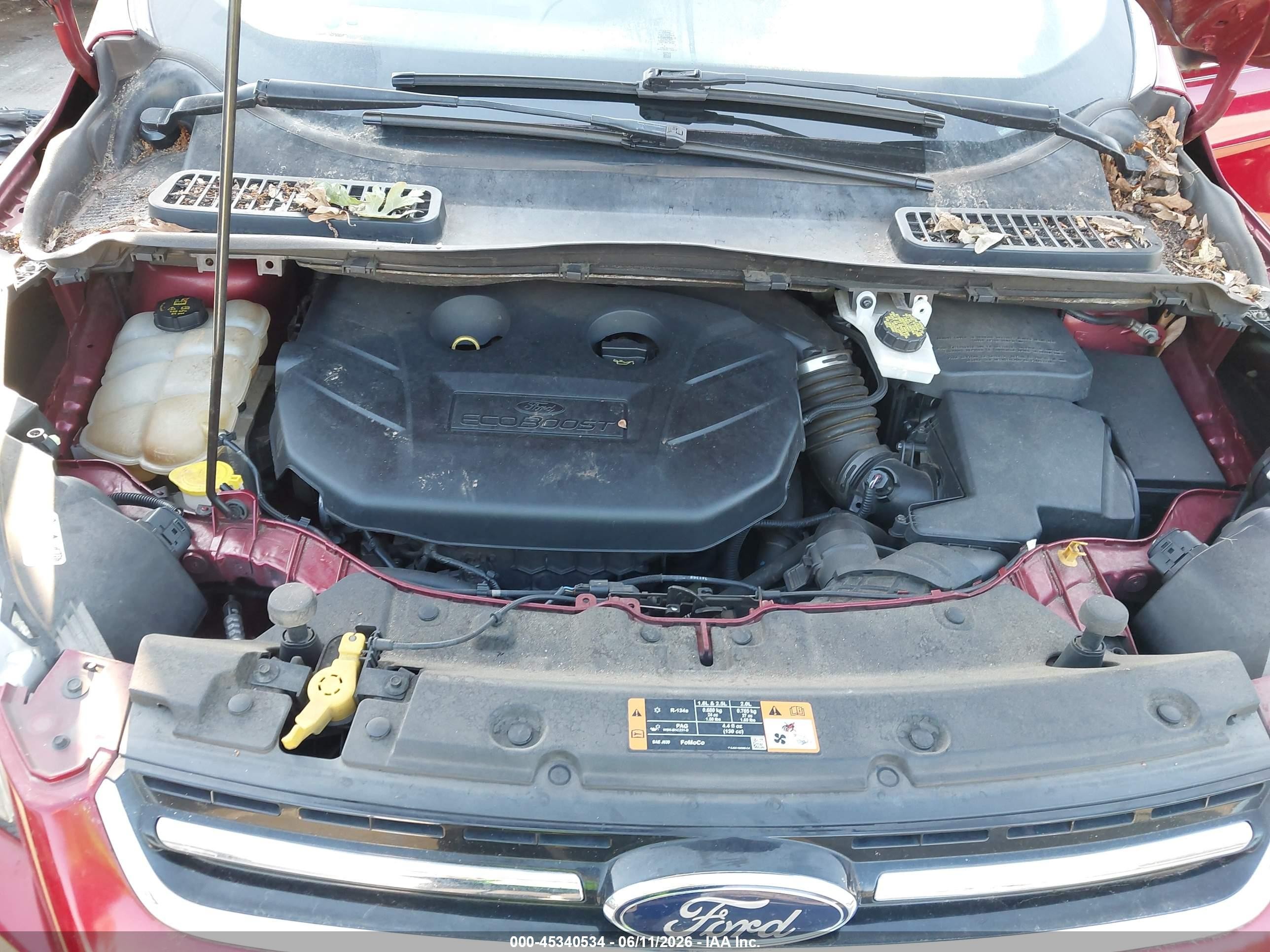 2015 Ford Escape Titanium Red vin: 1FMCU0J92FUA98797