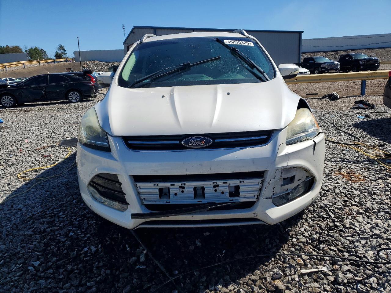 2015 Ford Escape Titanium White vin: 1FMCU0J92FUB15968