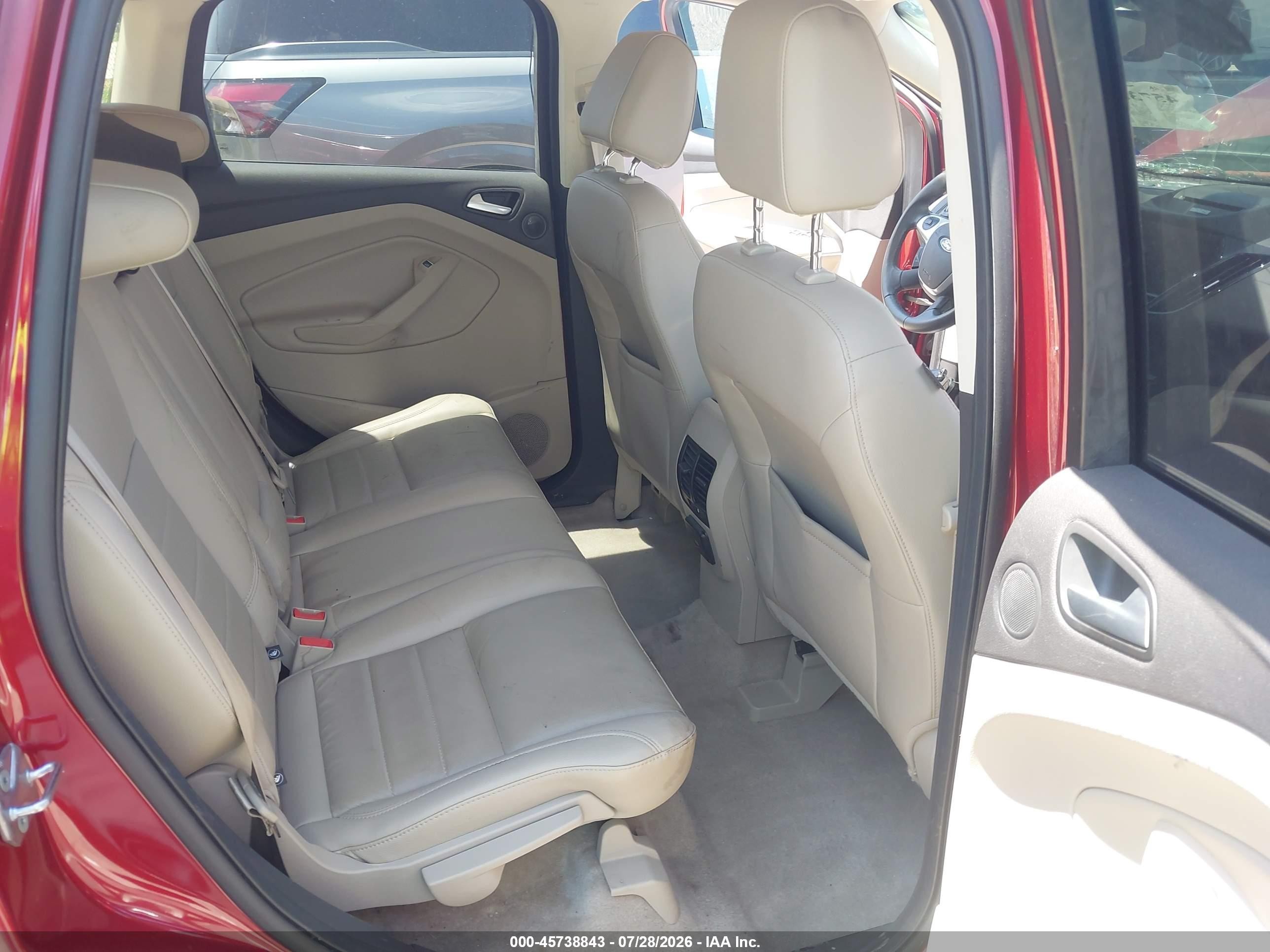 2015 Ford Escape Titanium Red vin: 1FMCU0J92FUC26326