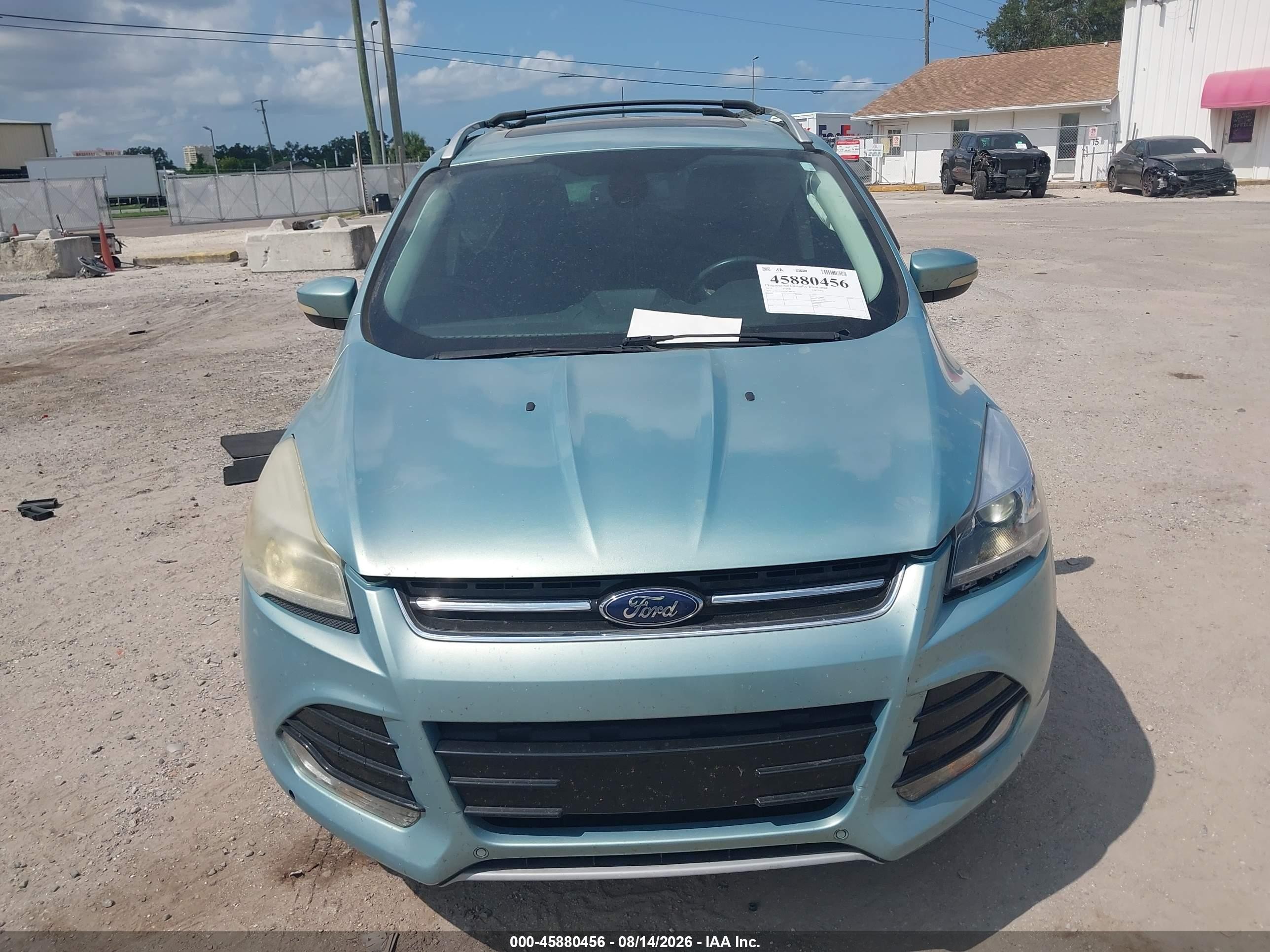 2013 Ford Escape Titanium Green vin: 1FMCU0J93DUC09144