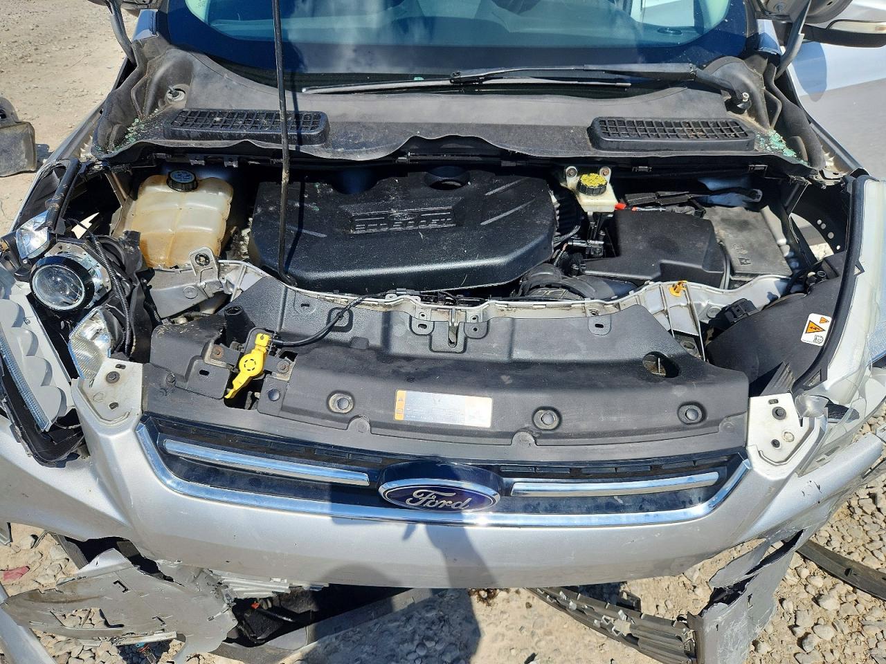 2013 Ford Escape Titanium Silver vin: 1FMCU0J93DUC22024