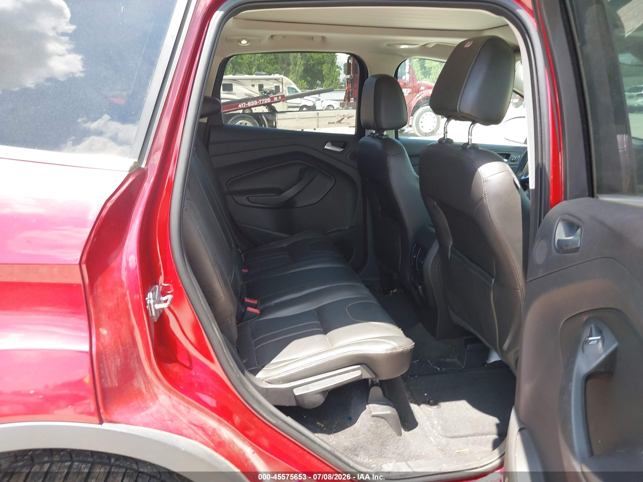 2013 Ford Escape Titanium Красный vin: 1FMCU0J93DUC23934