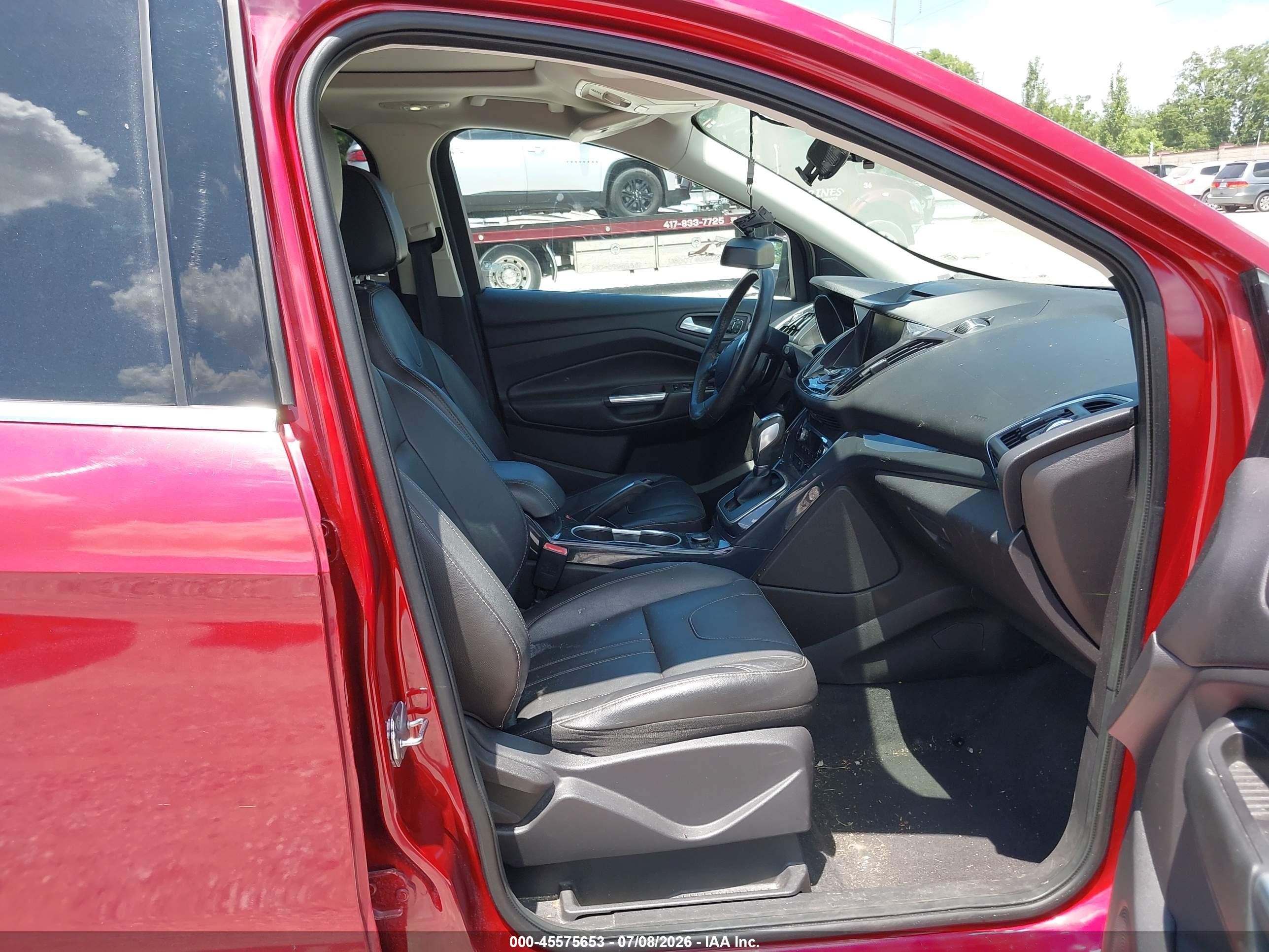 2013 Ford Escape Titanium Красный vin: 1FMCU0J93DUC23934