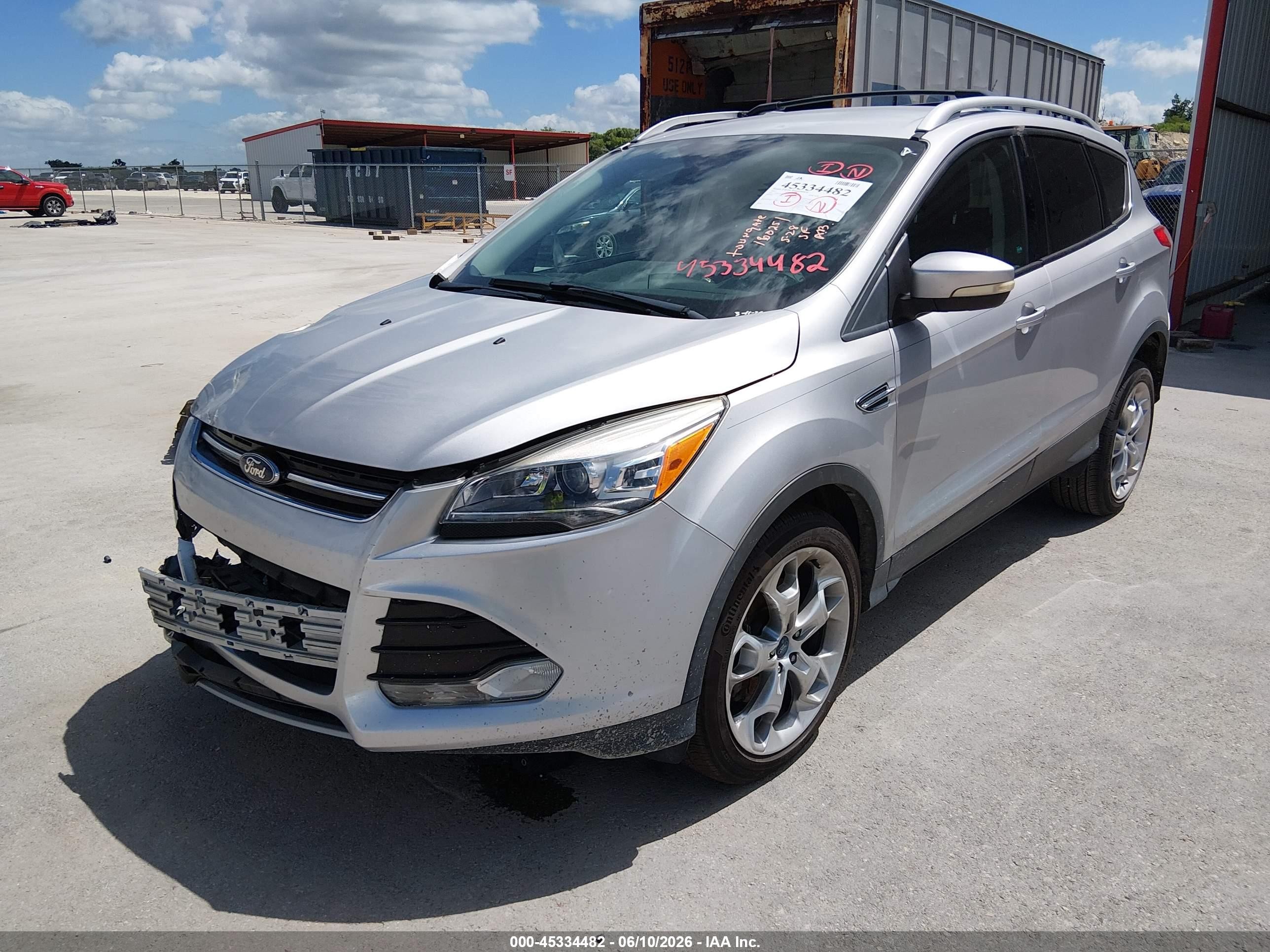 2013 Ford Escape Titanium Silver vin: 1FMCU0J93DUD15495