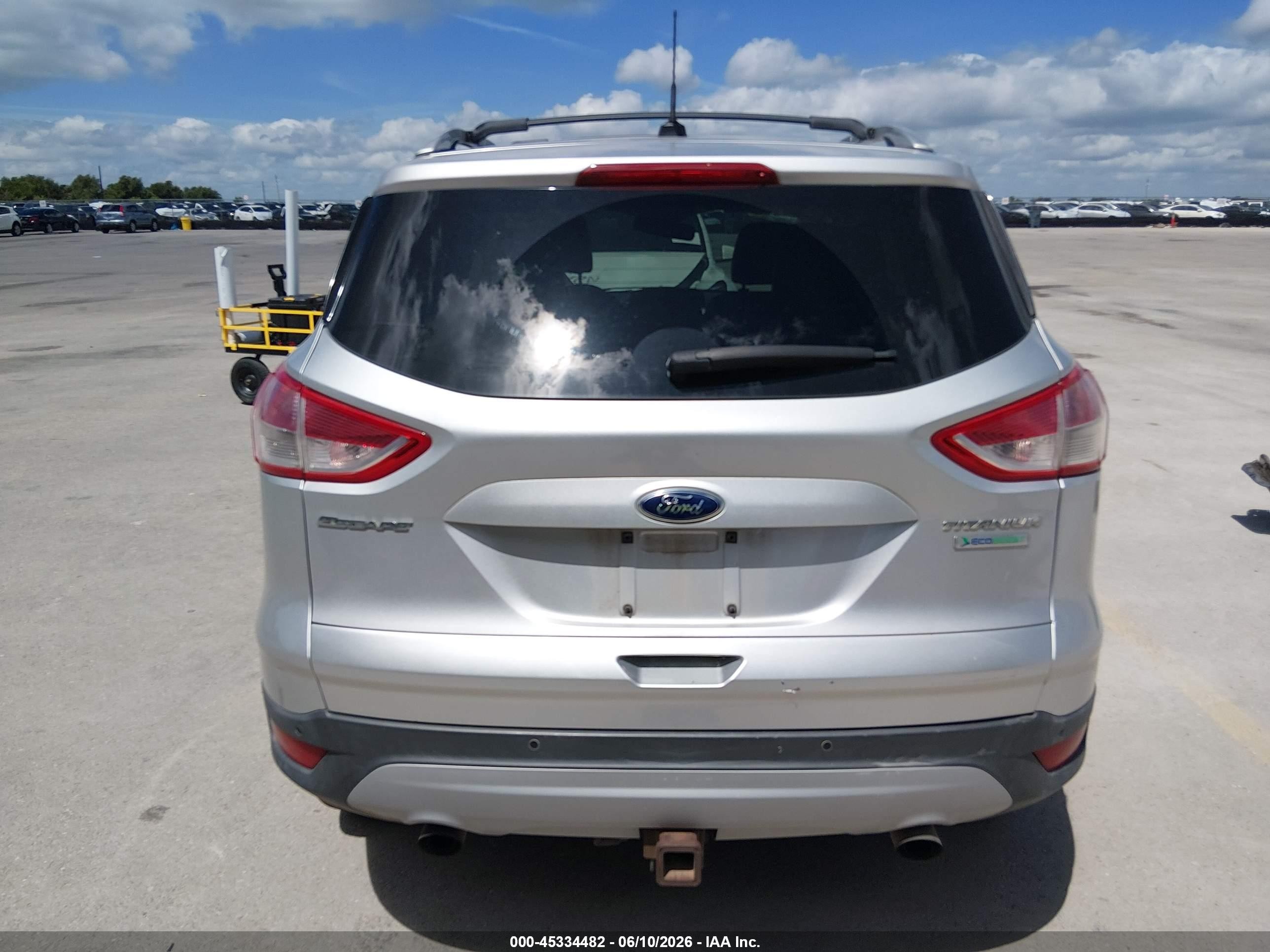 2013 Ford Escape Titanium Silver vin: 1FMCU0J93DUD15495