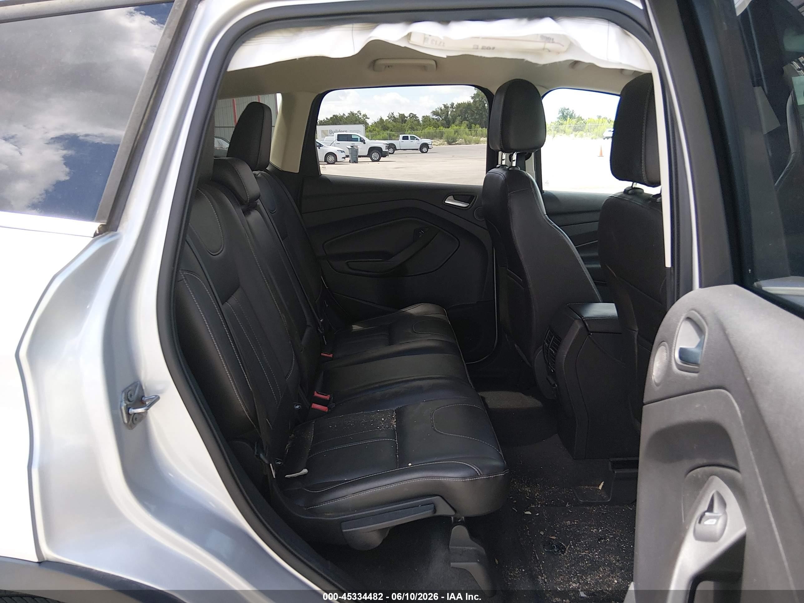 2013 Ford Escape Titanium Silver vin: 1FMCU0J93DUD15495