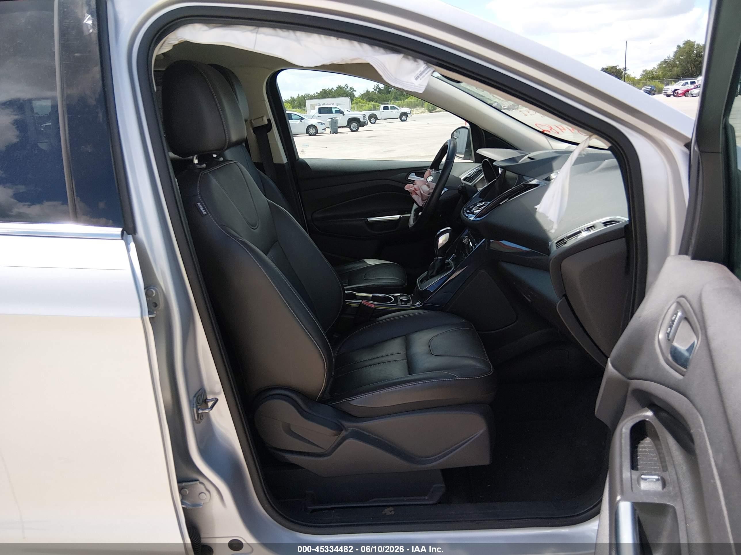 2013 Ford Escape Titanium Silver vin: 1FMCU0J93DUD15495
