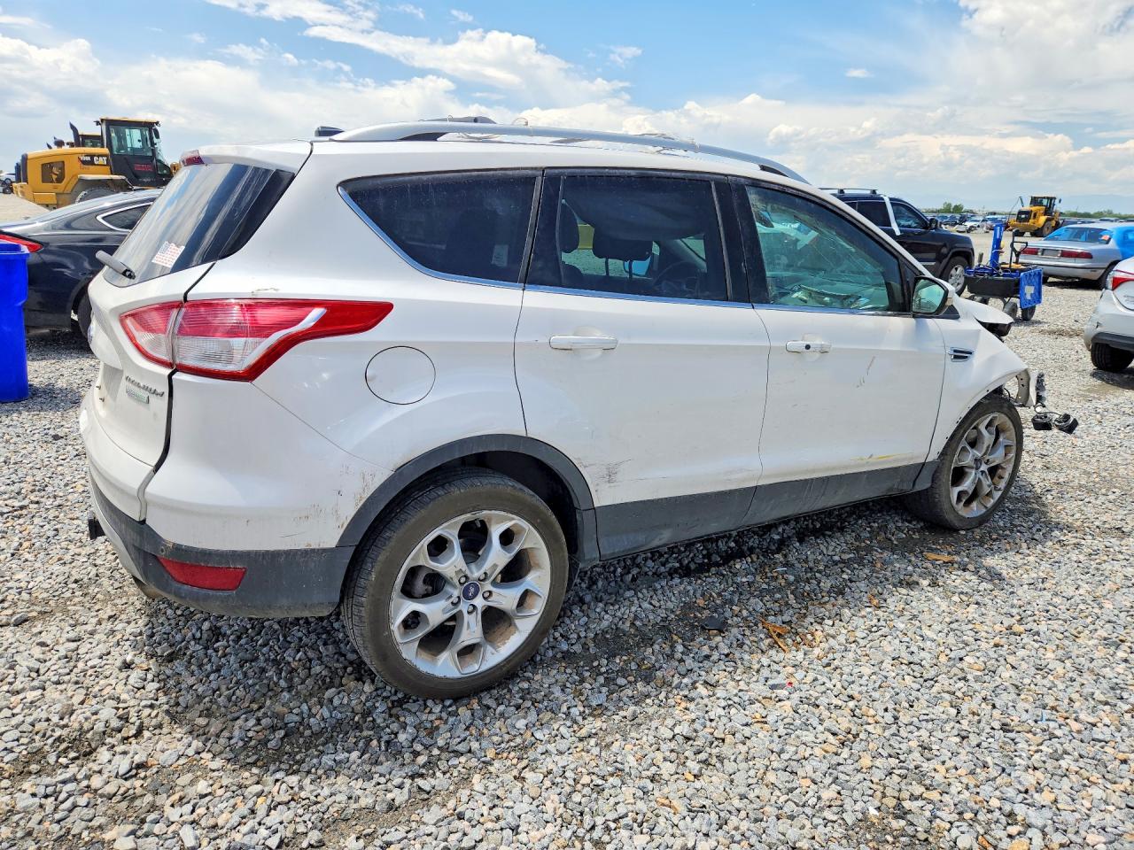 2013 Ford Escape Titanium Cream vin: 1FMCU0J93DUD38159