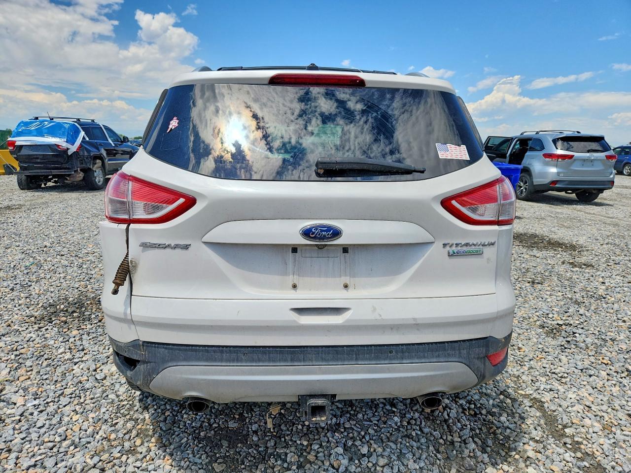 2013 Ford Escape Titanium Cream vin: 1FMCU0J93DUD38159