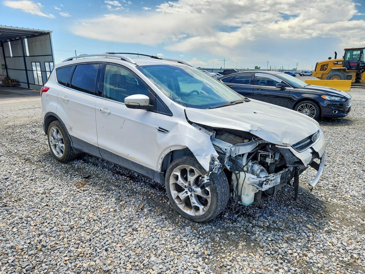 2013 Ford Escape Titanium Cream vin: 1FMCU0J93DUD38159