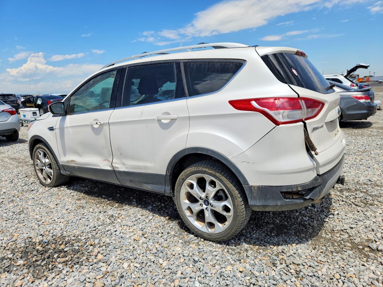 2013 Ford Escape Titanium Cream vin: 1FMCU0J93DUD38159