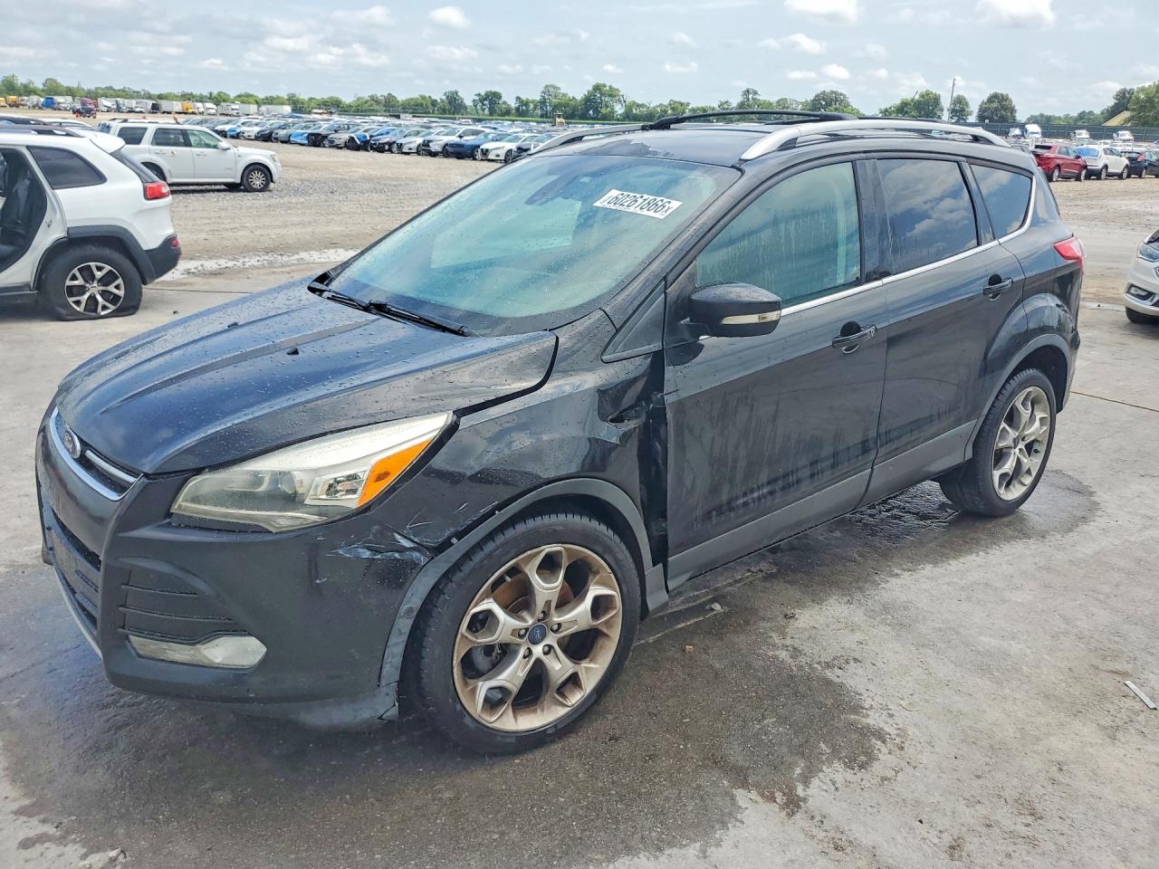 2013 Ford Escape Titanium Black vin: 1FMCU0J93DUD67502