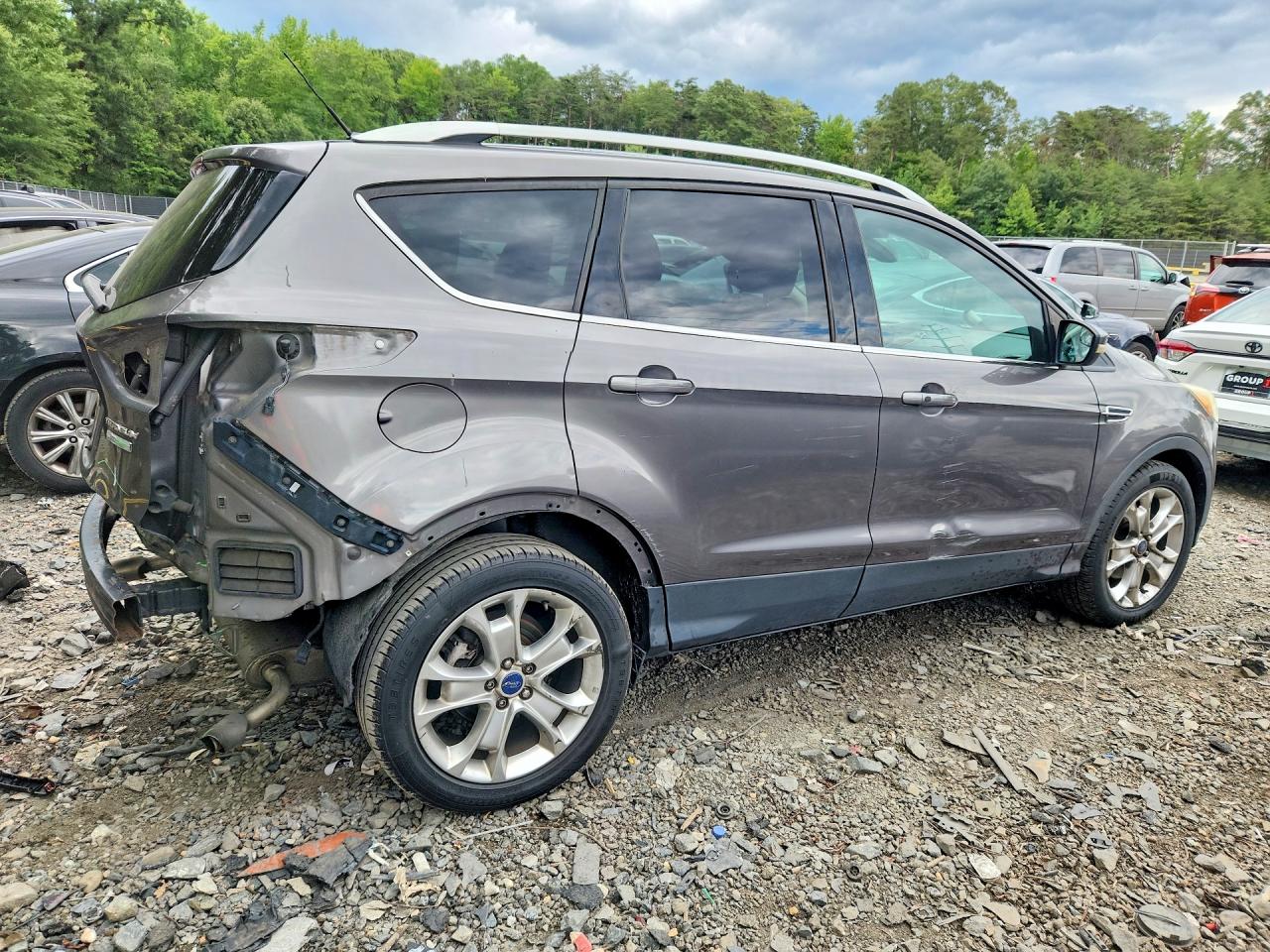 2014 Ford Escape Titanium Серый vin: 1FMCU0J93EUA39756