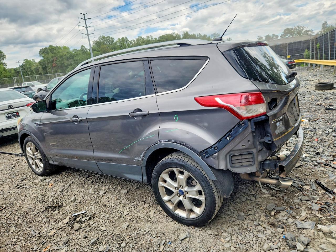 2014 Ford Escape Titanium Серый vin: 1FMCU0J93EUA39756