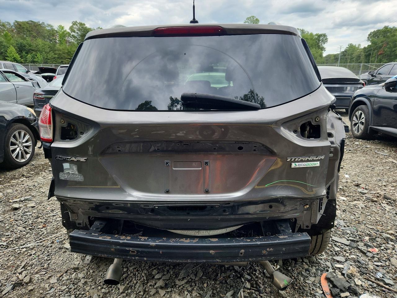 2014 Ford Escape Titanium Серый vin: 1FMCU0J93EUA39756