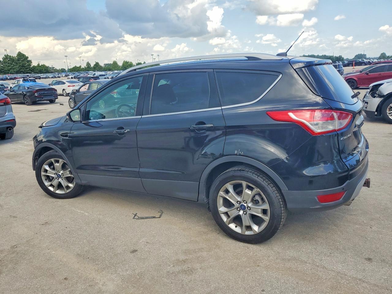 2014 Ford Escape Titanium Черный vin: 1FMCU0J93EUB14519