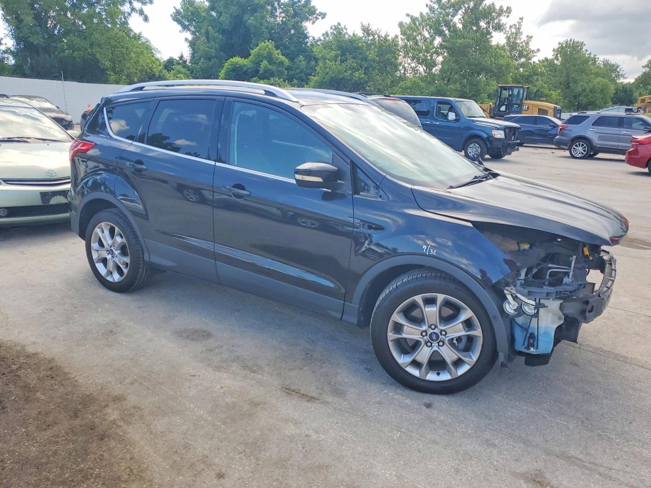 2014 Ford Escape Titanium Черный vin: 1FMCU0J93EUB14519