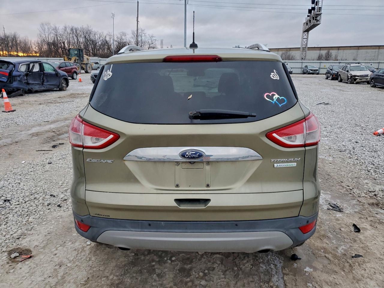 2014 Ford Escape Titanium Green vin: 1FMCU0J93EUB19798