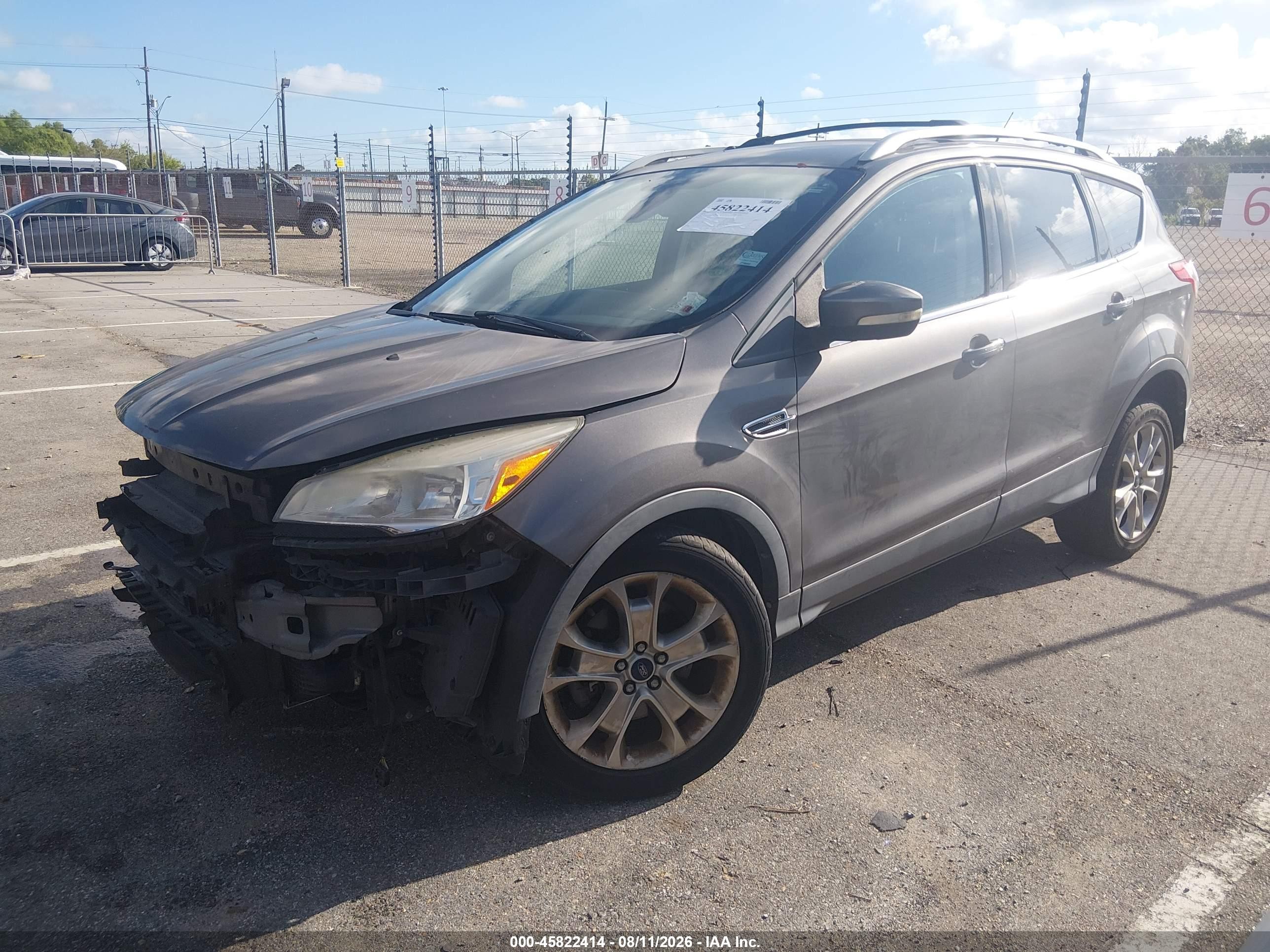 2014 Ford Escape Titanium Gray vin: 1FMCU0J93EUB39386