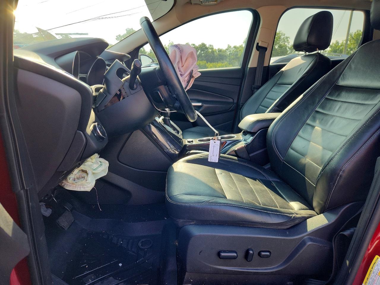2014 Ford Escape Titanium Red vin: 1FMCU0J93EUB75031