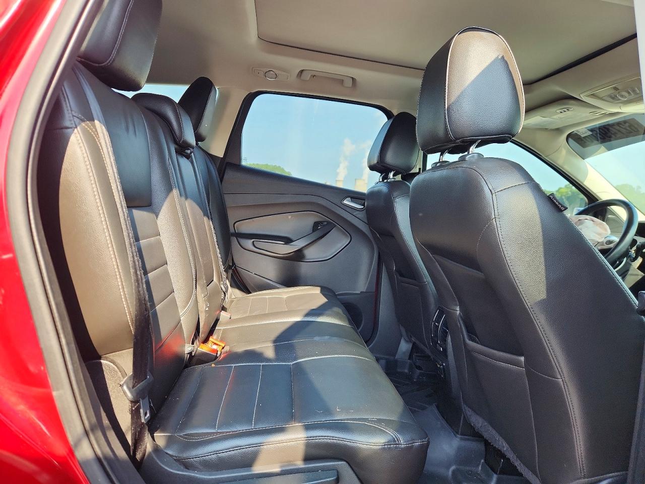 2014 Ford Escape Titanium Red vin: 1FMCU0J93EUB75031