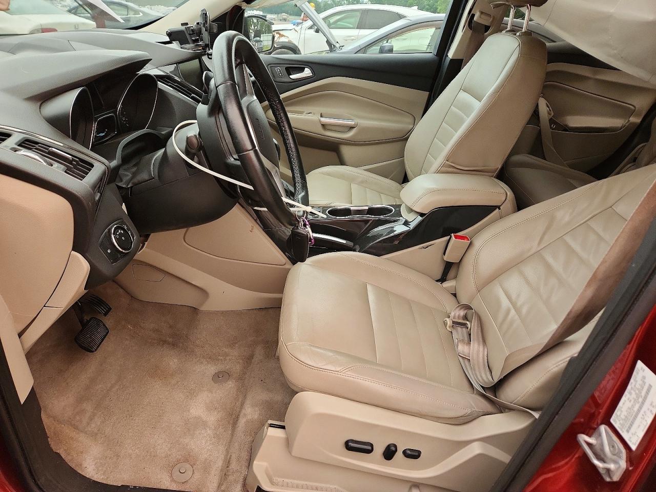 2014 Ford Escape Titanium Red vin: 1FMCU0J93EUB96705