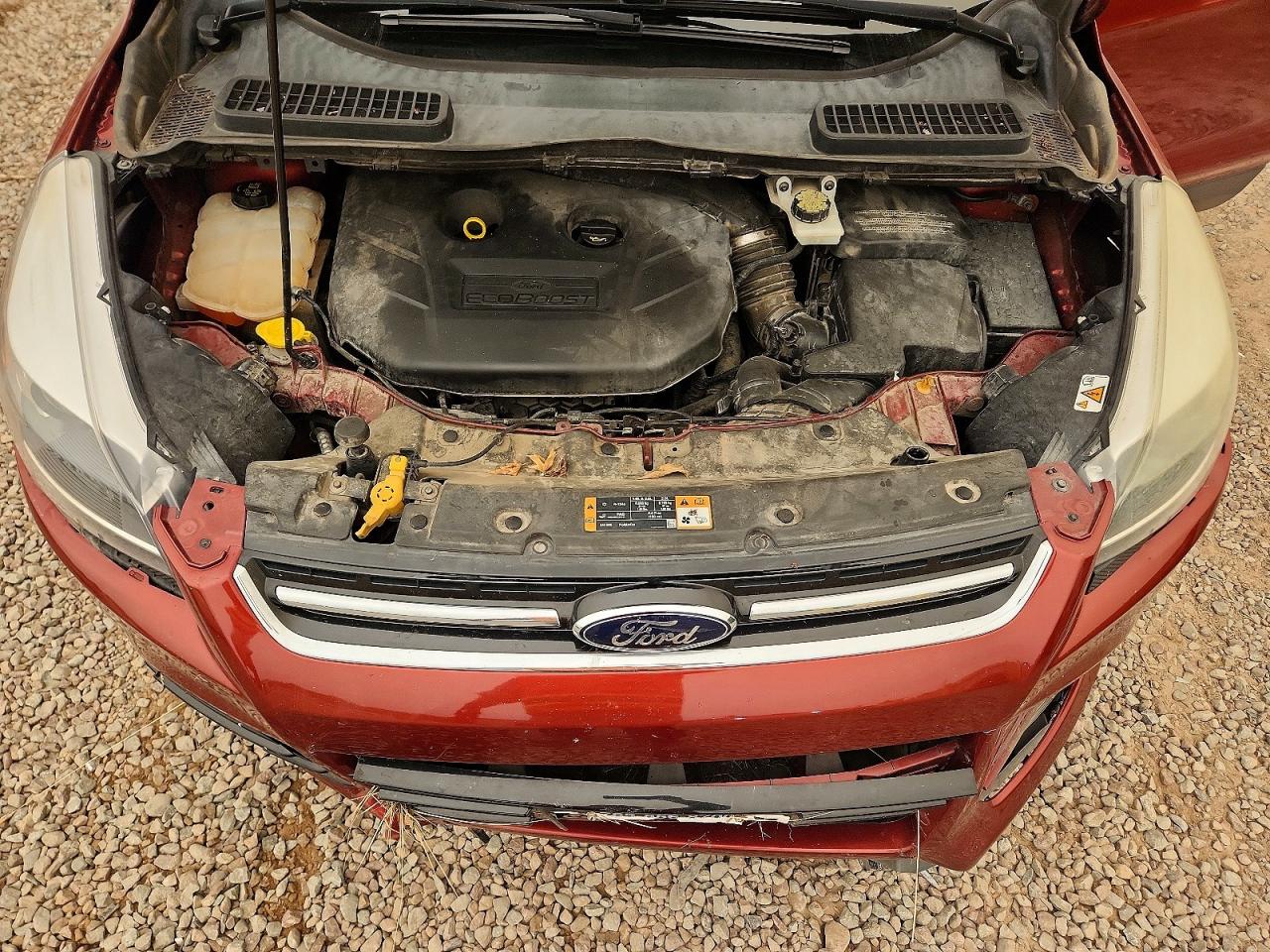 2014 Ford Escape Titanium Red vin: 1FMCU0J93EUB96705